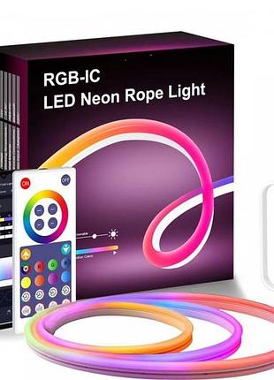 Неоновая светодиодная лента led neon strip 5 м · неоновый rgb гибкий шнур с