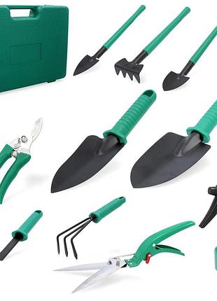Набір садових інструментів 10 в 1 з кейсом garden instrumen • компактний