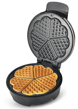 Вафельниця hoffmans hm-3024 1000w електрична вафельниця з антипригарним