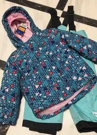Термо комбинезон для девочки от lupilu р. 86-92 см куртка штани2 фото