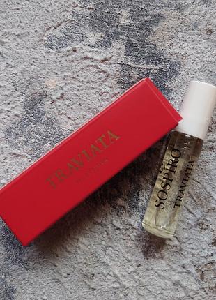 Парфумована вода унісекс traviata  - sospiro perfumes, пробник 2 мл, оригінал, парфюмерия