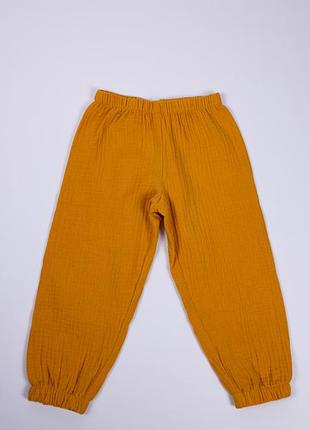 Штаны детские из муслина для девочки shtddm-12 92-98