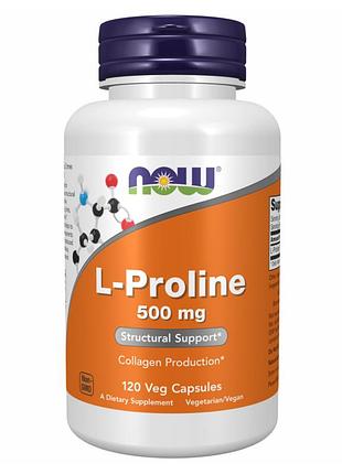 L-пролин l-proline 500mg - 120 vcaps для поддержки суставов