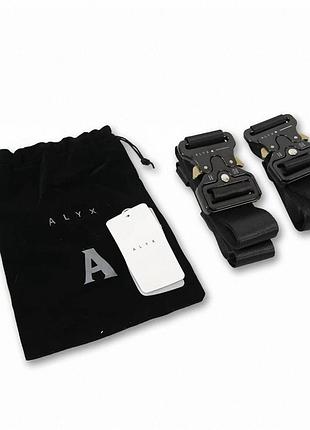 Ремінь alyx black silver 1017 alyx 9sm nylon canvas safety