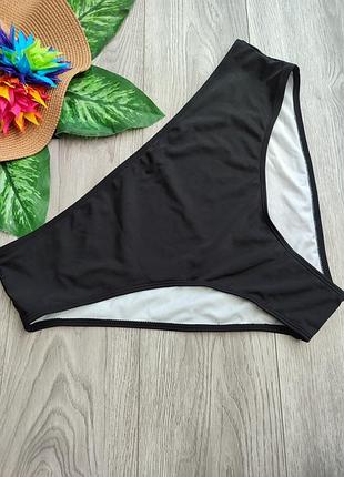 Нижня частина купальника плавки жіночі shein чорні 4xl
