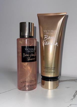 Victoria’s secret набір парфумований для тіла🎀спрей з шимером +лосьйон для тіла