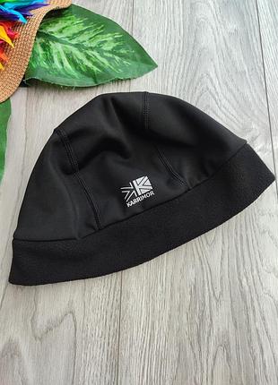 Чорна спортивна чоловіча термошапка karrimor thermal hat призначена для прохолодної та холодної погоди