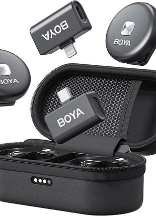 Мікрофон бездротовий type-c lightning iphone android boya omic