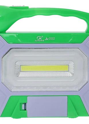 Переносний led ліхтар d-2010 ja-2002 із сонячною панеллю універсальний