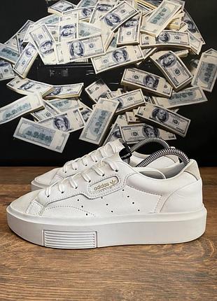 Кросівки adidas originals sleek super w, жіночі для повсякденого носіння , розмір 38, розмір устілки 24 сантиметрів.