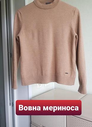 Вовняний светр мериносовмй лжемпер пуловер joop