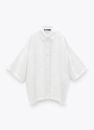Сорочка рубашка zara з розрізами