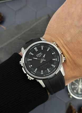 Чоловічий наручний годинник casio amw-880-1a чорний