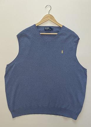 Polo ralph lauren свитер жилетка мужской хлопковый, размер 2xl