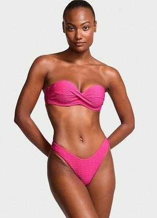 Купальник victoria's secret бандо з пуш-ап mix & match twist push-up bandeau