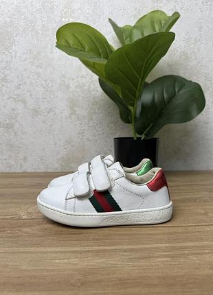 Дитячі шкіряні кросівки gucci розмір 26