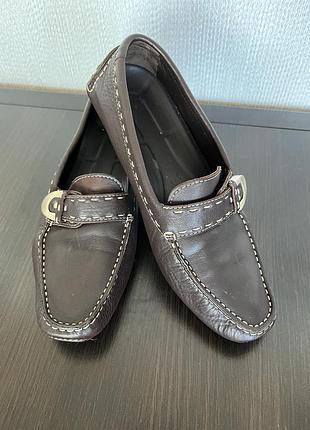 Мокасины лоферы кожаные bally