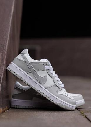 Nike sb dunk low white grey