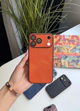 Чехол iphone texture orange 17 pro max
