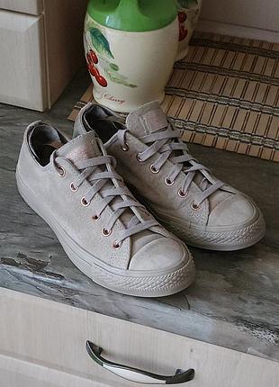 Замшеві кеди converse жіночі (оригінал)