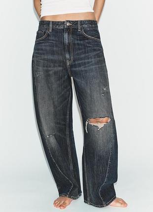 Вільні джинси baggy balloon від zara, 44р, оригінал
