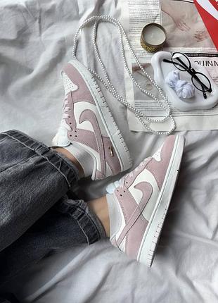 Nike w dunk low pink - metallic gold