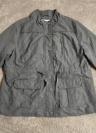 Стильная оливковое куртка-ветровка rjr john rocha xl/2xl