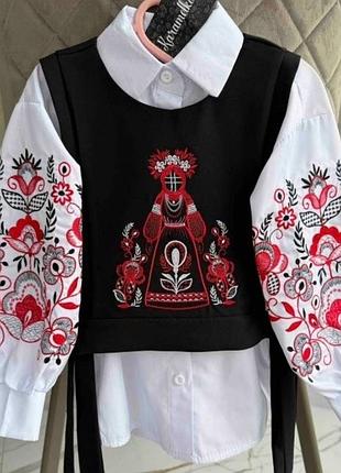 Сорочка з вишивкою і манішка