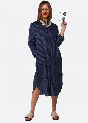 Ллняна лляна льон сукня сорочка oska бохо довга оверсайз