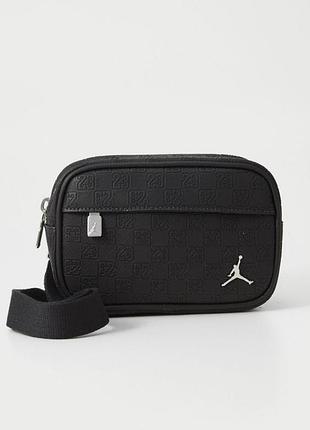 Jordan monogram чорна сумка крос боді барсетка джордан