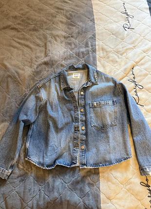 Джинсова сорочка pull&bear l
