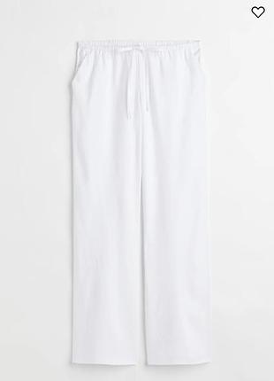 Легкі штани h &m в складі льон