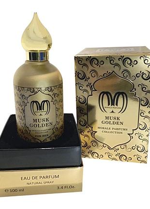 Парфюмированная вода унисекс morale parfums musk golden 100 мл (3790004854606)