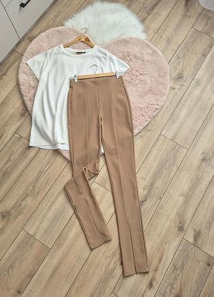 Лосины брюки женские с разрезом zara