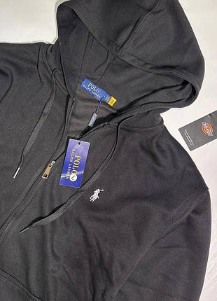 Чоловіче худі polo ralph lauren чорне на блискавці