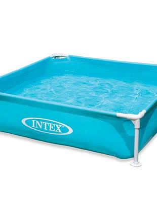 Басейн каркасний intex 57173 прямокутний 122*122*30 см