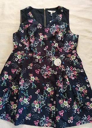 Новое цветочное платье yumi из фактурного жаккарда (plus size / батал), размер 19632 22 / 50 (54-56)