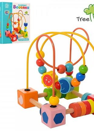 Дерев'яна розвивальна іграшка tree toys лабіринт пальчиковий