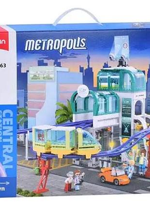 Конструктор sluban metropolis m38-b1263 центральный вокзал 605 дет
