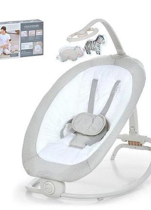 Детский шезлонг качеля mastela 6601 fold up rocker бежевый
