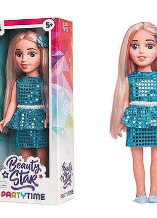 Лялька kids hits beauty star party time 46 см у блакитному платті