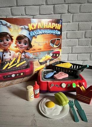 Дитяча кухня wtoys кулінарні експерименти світло, звук продукти змінюють колір 13 аксесуарів