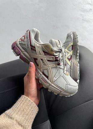 😍 жіночі кросівки asics gel-kahana 8 grey/bordo