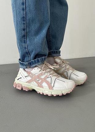 😍 жіночі кросівки asics gel-kahana 8 white/pink
