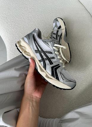 😍 жіночі кросівки asics gel-kayano 14 white/silver/black