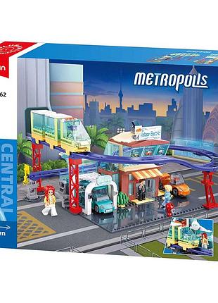 Конструктор sluban m38-b1262 metropolis магазин нових електро автомобилей 373 дет