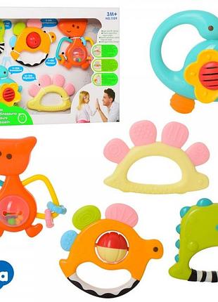 Набор погремушек дино hola 1109 toys 5 шт