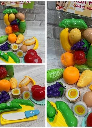 Набор продуктов на липучке kaidile с досточкой
