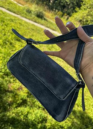 Нова джинсова сумка багет zara 🩷
