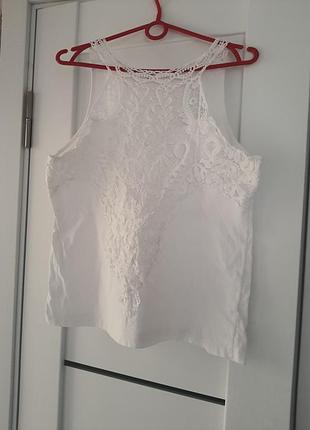 Блузка футболка с кружей кружевом